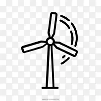 风力发电Turbina eólica涡轮机利用天然气-能源