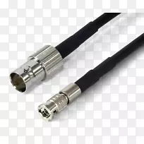 同轴电缆电连接器bnc连接器电缆光纤立体声同轴电缆