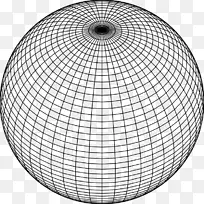 球状球网格线形