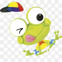 青蛙笑夹艺术青蛙