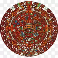 阿兹特克历法石玛雅文明中美洲-玛雅历法