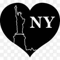 布法罗法案纽约市标记-我爱纽约之心