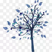 嫩枝蓝叶树