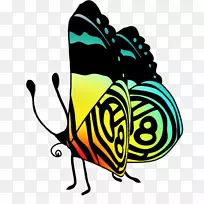 帝王蝴蝶，昆虫，刷子，蝴蝶，剪贴画-美丽的蝴蝶
