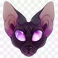 鼻子眼镜-Sphynx猫艺术