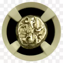 电子银阿切梅尼德帝国锡兹库斯钱币-银