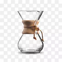 化学咖啡壶，Chemex 6杯，经典Chemex 6杯玻璃手柄-电水壶陶瓷
