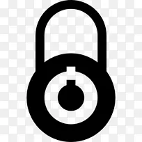 计算机图标挂锁封装PostScript挂锁