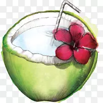 西瓜椰子水静物摄影-西瓜