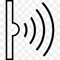 电信计算机图标中的无线网络wifi信号强度.强度符号