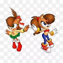 Sonic x-treme Amy Rose声波经典系列莎莉橡树刺猬公主标志设计