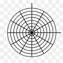 函数图圆的极坐标系统图纸图