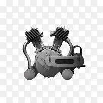 汽车v-双引擎哈雷-戴维森摩托车发动机-汽车