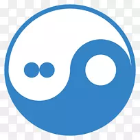 微软天蓝色剪贴画-笑脸