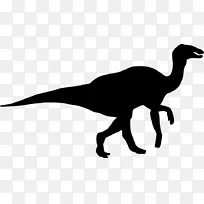 暴龙恐龙大小的剪影-恐龙