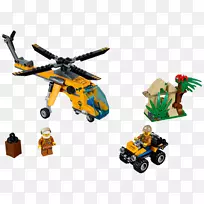 亚马逊网站乐高60158城市丛林货运直升机乐高市哈姆雷-玩具