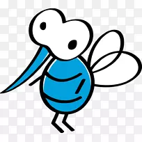 拥抱和昆虫俱乐部蚊虫画夹艺术-蚊子