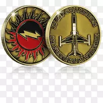 铜制皇家空军银徽硬币