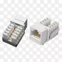电连接器注册千斤顶键模块8p8c 5类电缆-rj 45
