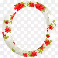 圣诞装饰花瓣花卉图案餐具-psi