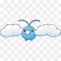 Swablu Altaria Pokémon艺术绘画-Altaria口袋妖怪