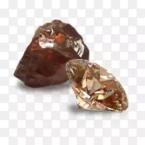 棕色钻石耳环钻石颜色金钻石