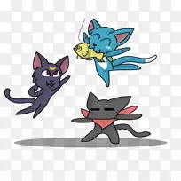 猫科动物艺术仙女尾猫