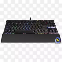 计算机键盘Corsair游戏K65 lux rgb紧凑型机械安格拉英国游戏键盘rgb颜色模型-corsair