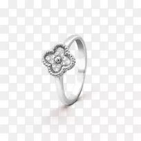 Alhambra耳环van Cleef&Arpels珠宝戒指