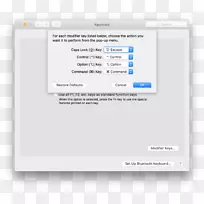 计算机键盘大写锁定屏幕截图命令键选项卡键-MacOS