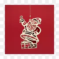 圣诞装饰品糖果拐杖圣诞老人视觉艺术-圣诞老人