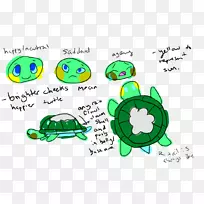 海龟绿色科技剪贴画-海龟
