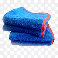 毛巾微纤维蓝绿色毛巾