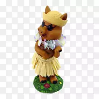夏威夷雕像呼啦圈娃娃仪表盘娃娃