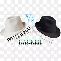 白帽黑帽安全黑客灰色帽子-白帽黑客图标