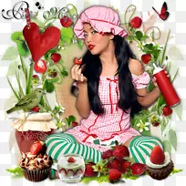 草莓圣诞装饰天然食品广告-草莓
