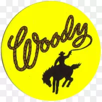 伍迪警长牛奶盖玩具故事徽标帕尼尼集团-伍迪