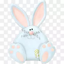 复活节兔子欧洲兔子复活节快乐！