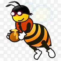 蜜蜂表情标签-蜜蜂