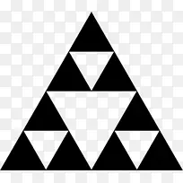 Sierpinski三角形分形二维空间Pascal三角