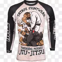 巴西t恤ju-jitsu皮疹后卫和武术服.t恤