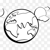 地球剪贴画-太阳与地球