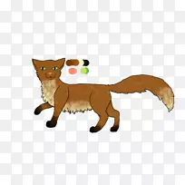 胡须红狐猫毛皮动物-猫