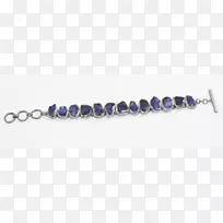 紫水晶手镯珠体珠宝.金属手镯