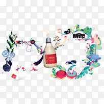 苏里南葡萄瓶自然环境功能-Promo o徽标