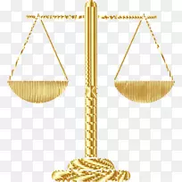 测量天平法官法庭剪贴画.黄金