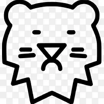 电脑图标灰狼下载剪辑艺术-狮子符号