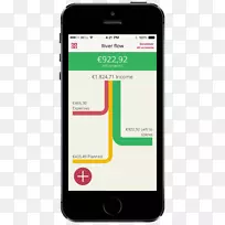 智能手机功能手机预算财务-上升图