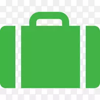 行李行李箱运输旅行计算机图标.手提箱