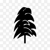 剪影，喙，叶，分枝，剪贴画.剪影